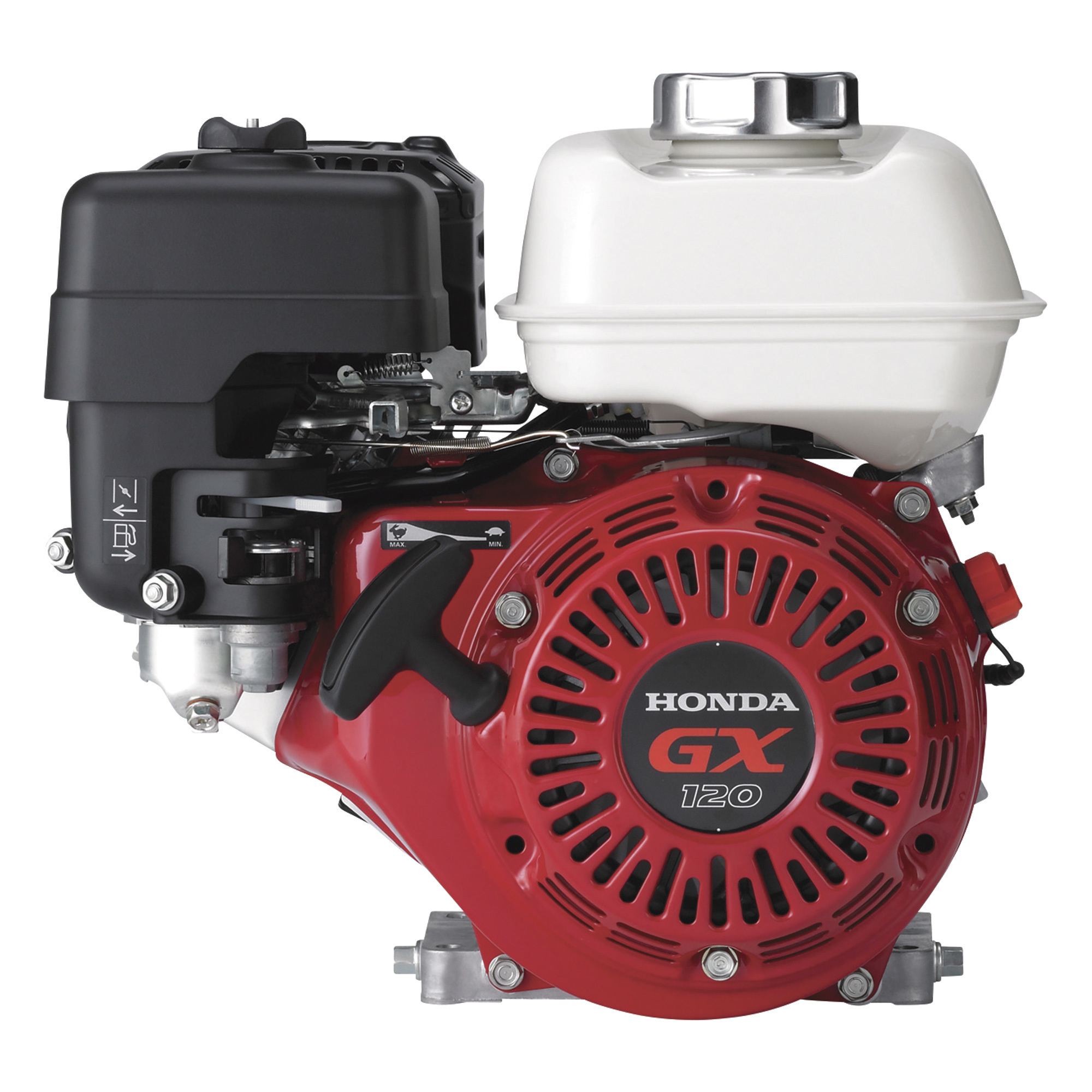 Honda Engines, HONDA 120CC OHV 6:1 ENGINE, Engine Displacement 118 cc, Engine Type GX Series OHV Commercial-duty, Shaft Diameter 3/4 in, Model# GX120T3XHX2
